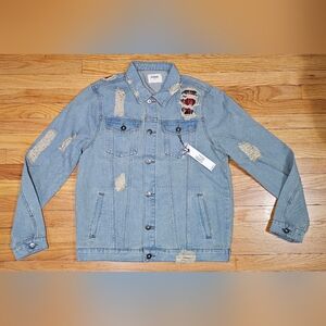 KDNK Distressed Denim Jacket